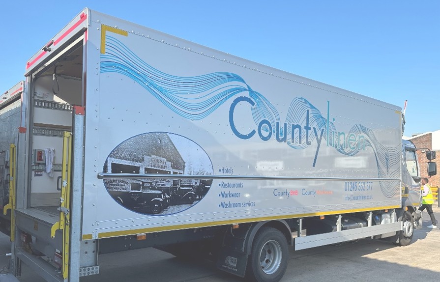 County Linen truck