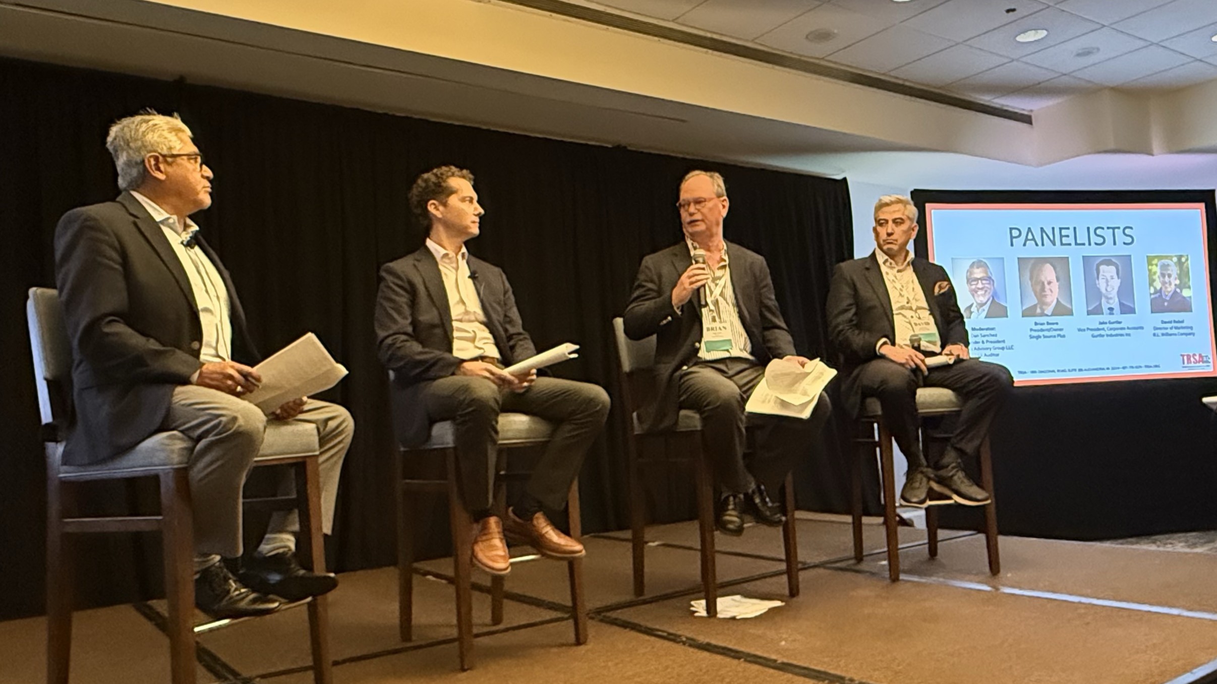 Panel discussion on customer relationships and service at the TRSA conference